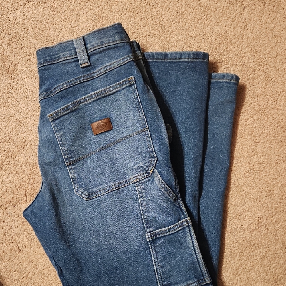 Dickies Men's Relaxed Fit Blue Jeans
